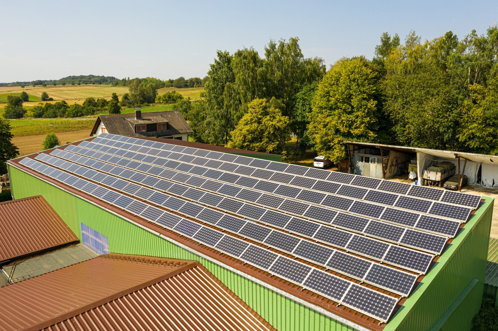 Industriefotograf Solaranlage Solarpark Luftbild Drohnenfotograf